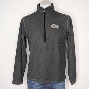 Artisans Grey Grand Marais Michigan 1/2 Zip Pullover Knit Lightweight Sweater M